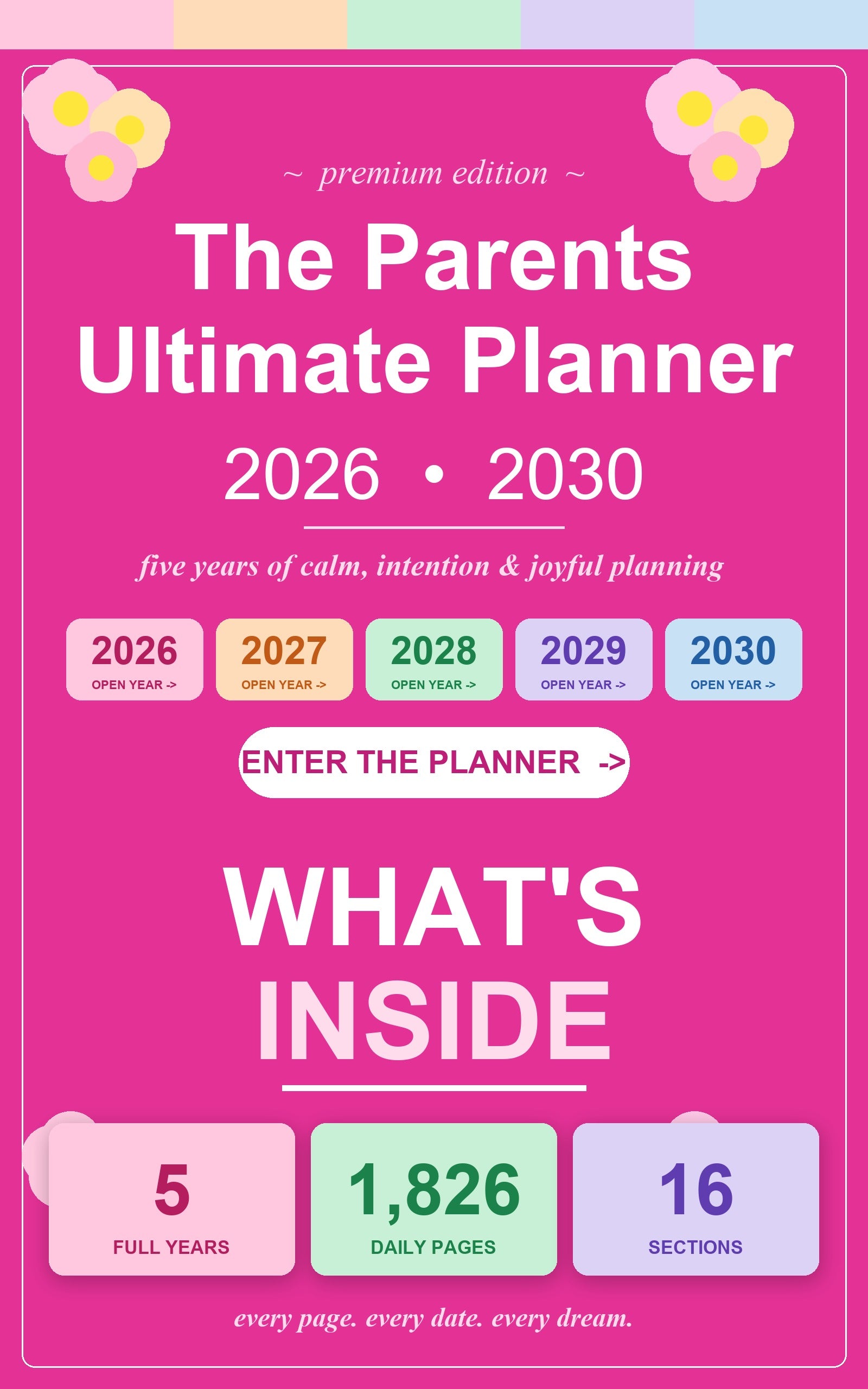 The Parents Ultimate Digital Planner 2026-2030