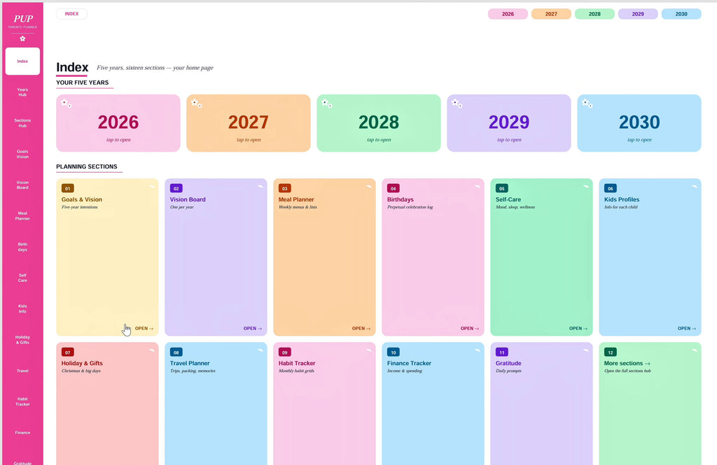 The Parents Ultimate Digital Planner 2026-2030