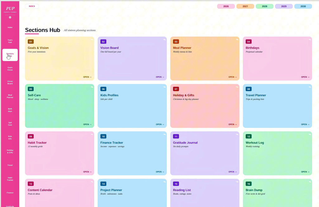 The Parents Ultimate Digital Planner 2026-2030