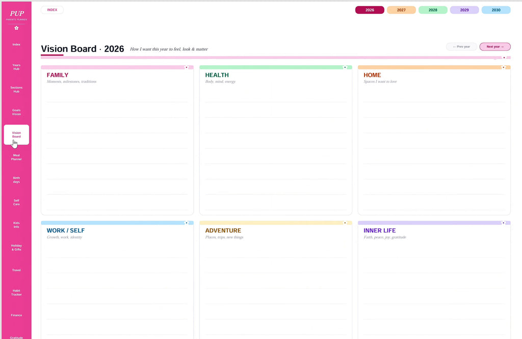 The Parents Ultimate Digital Planner 2026-2030