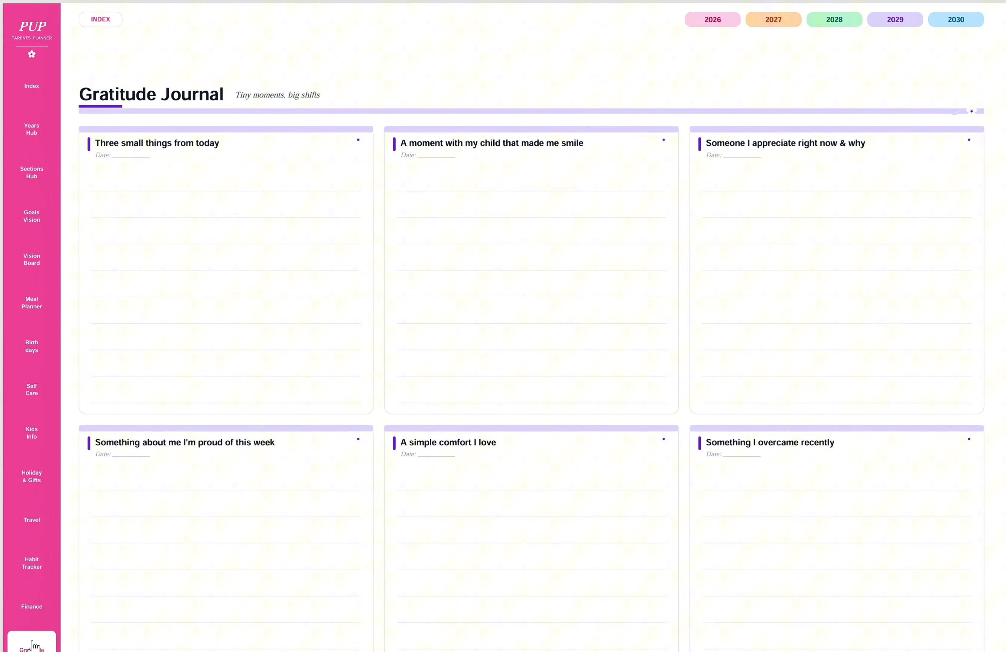 The Parents Ultimate Digital Planner 2026-2030