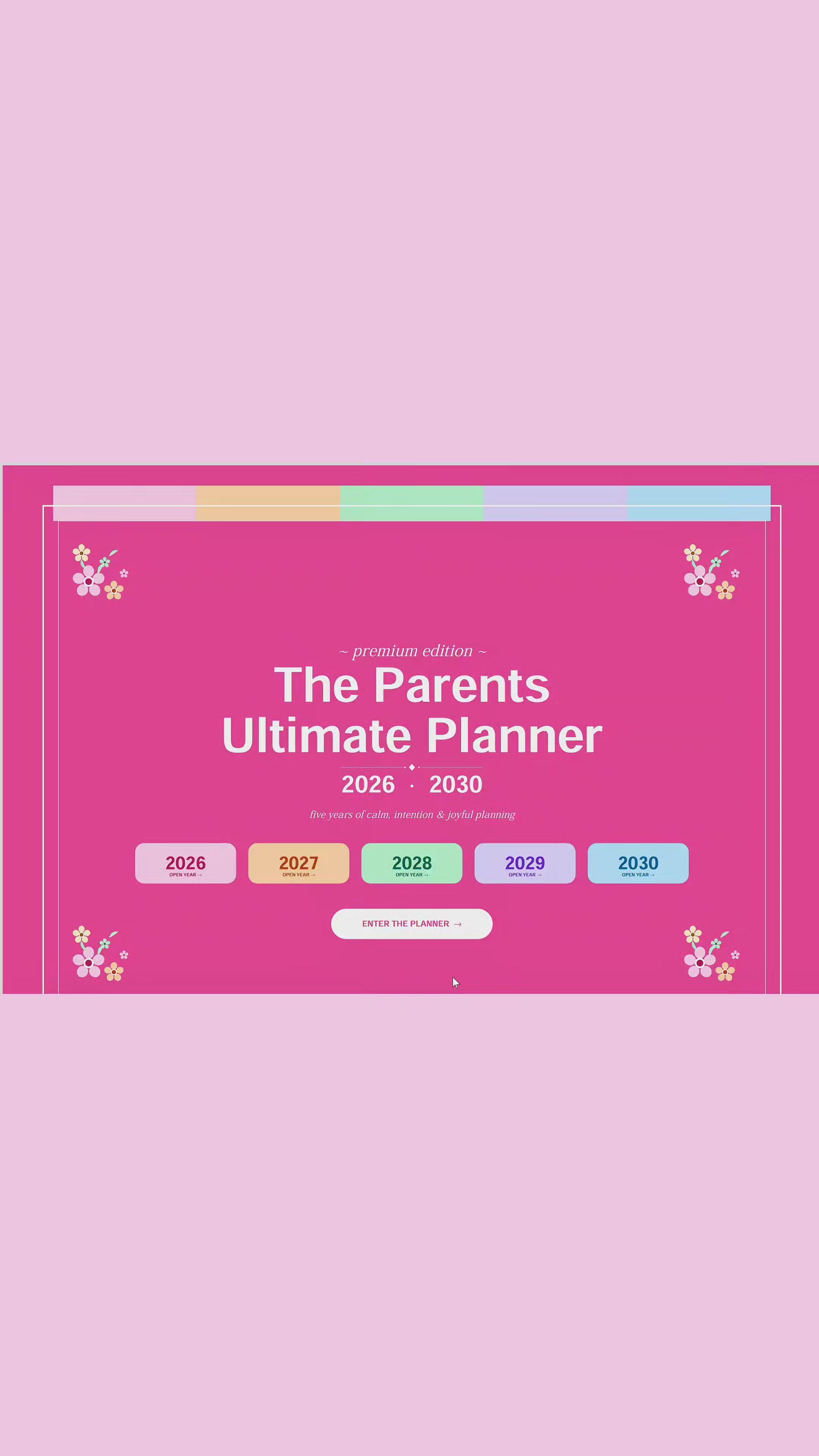 The Parents Ultimate Digital Planner 2026-2030