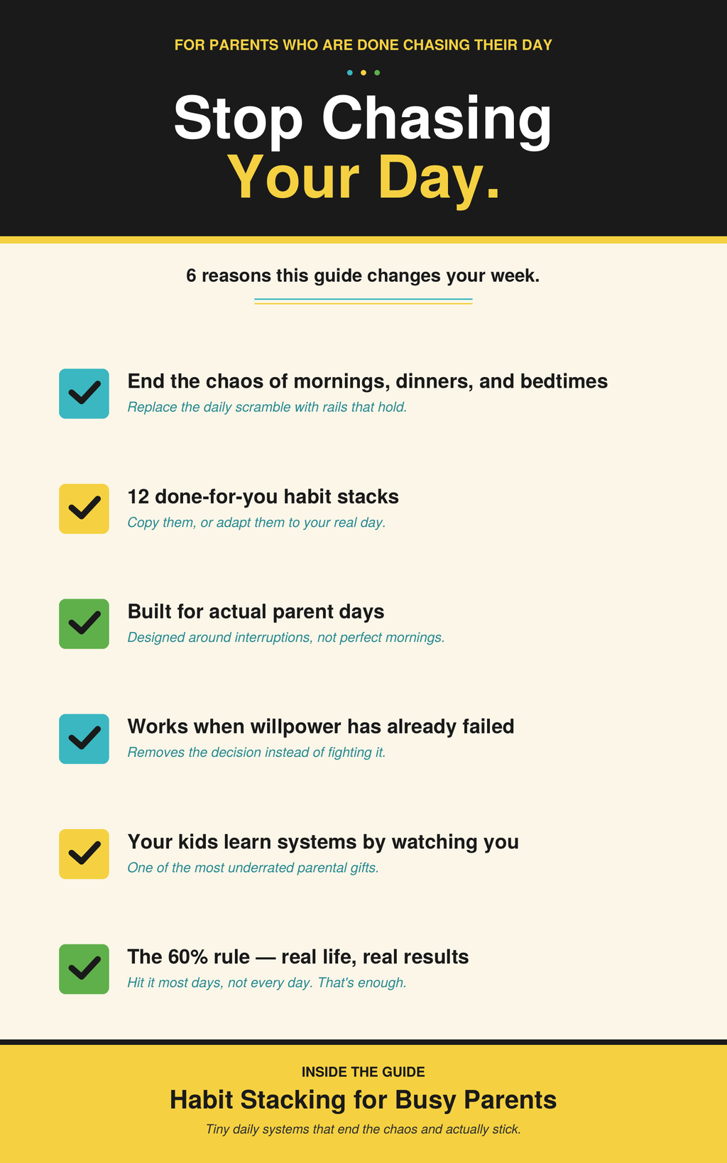 Habit Stacking For Busy Parents